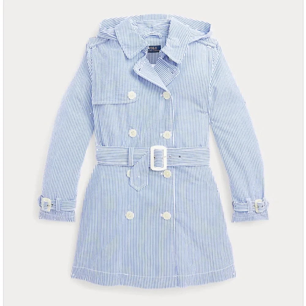 Polo by Ralph Lauren Seersucker Hooded Trench